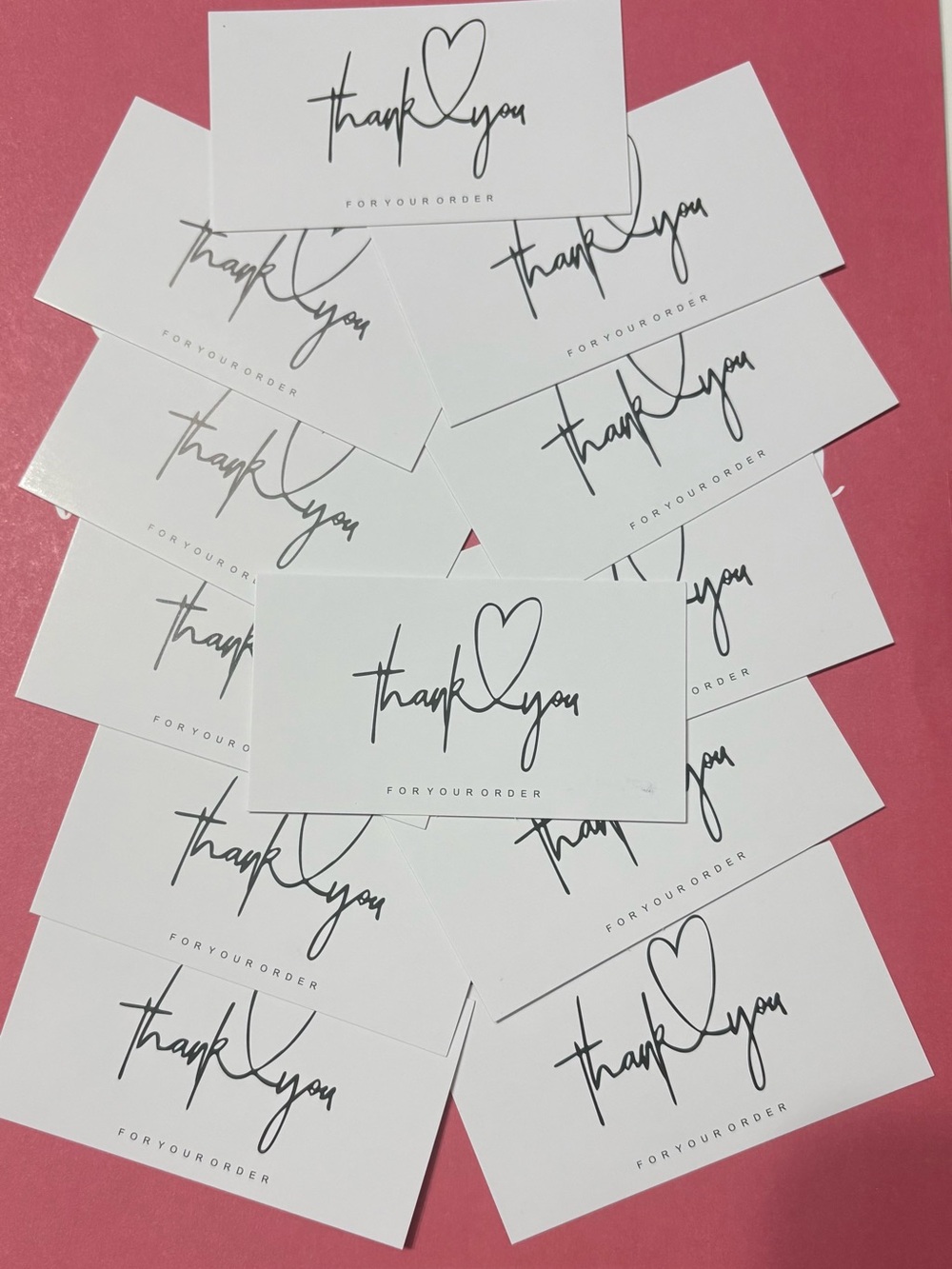 40 Decorative Thank You Cards - Stationery Set - Picture 2 of 2